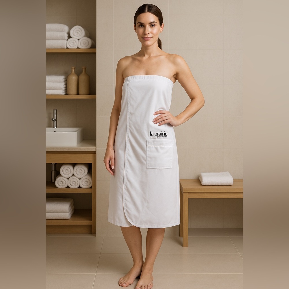 La Prairie Switzerland Spa Wrap Towel Skirt by Chadsworth & Haig OSFM White